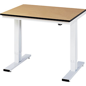 Arbeitstisch, elektrisch höhenverstellbar, Höhe 720 - 1120 mm, MDF-Platte, BxT 1000 x 800 mm.