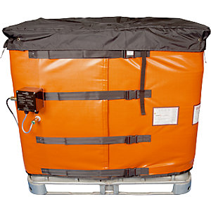 ATEX-IBC-Heizmantel PRO, 1000-l-IBC, 1620 W, Thermostat, Silikon, max. 65 °C, IP54.