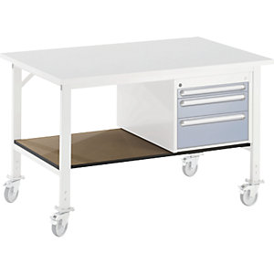 Ablageboden unten, für Tisch- BxT 1000 x 800 mm, Boden- BxT 890 x 595 mm.
