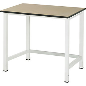 Arbeitstisch für Arbeitsplatzsystem Serie 900, Höhe 825 - 1025 mm, MDF-Platte, Breite 1000 mm.