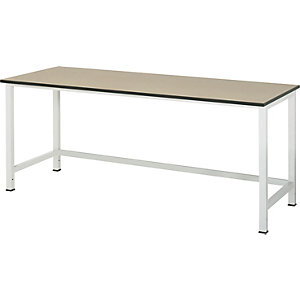 Arbeitstisch für Arbeitsplatzsystem Serie 900, Höhe 825 - 1025 mm, MDF-Platte, Breite 2000 mm.