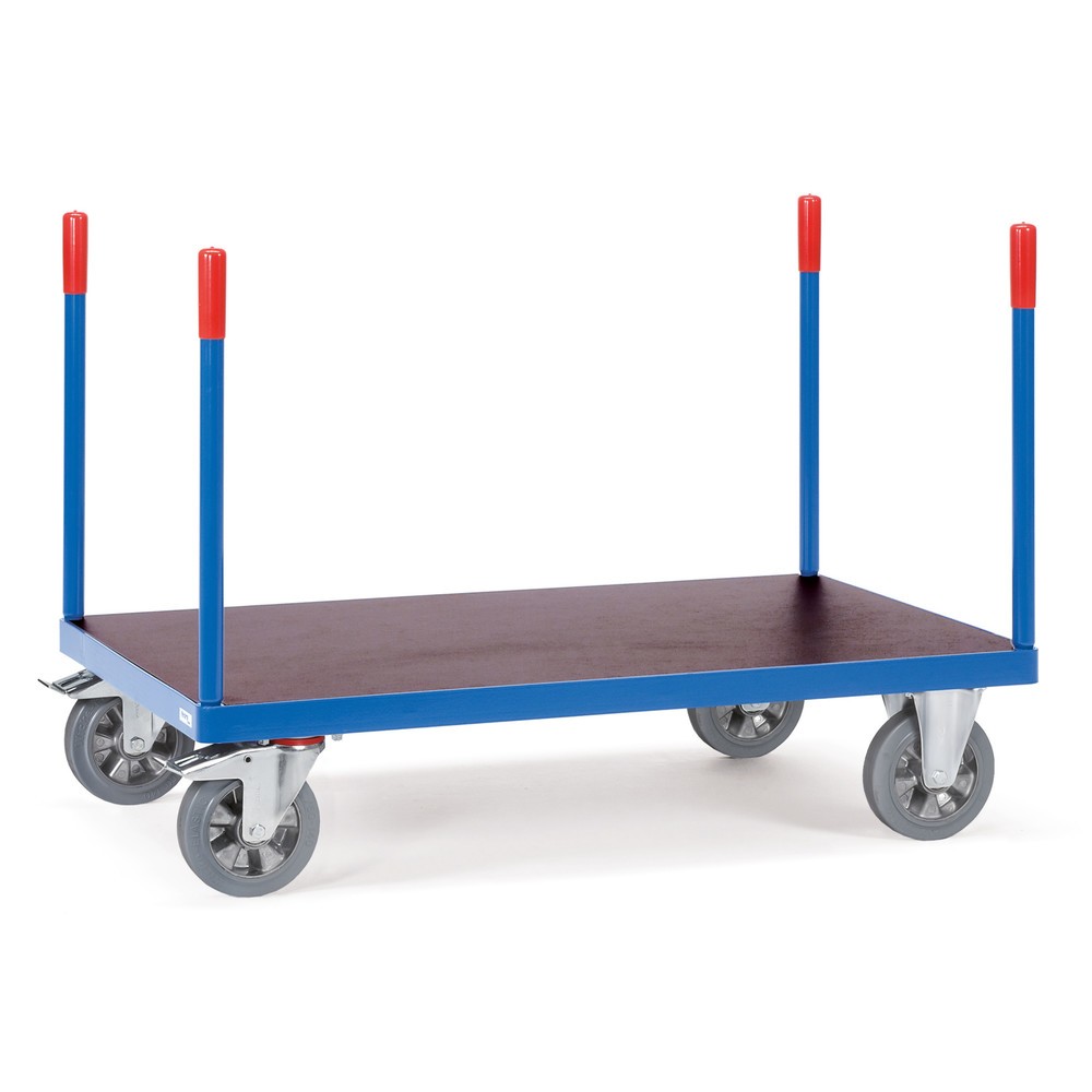 fetra® Schwerlast-Plattformwagen, mit Rungen