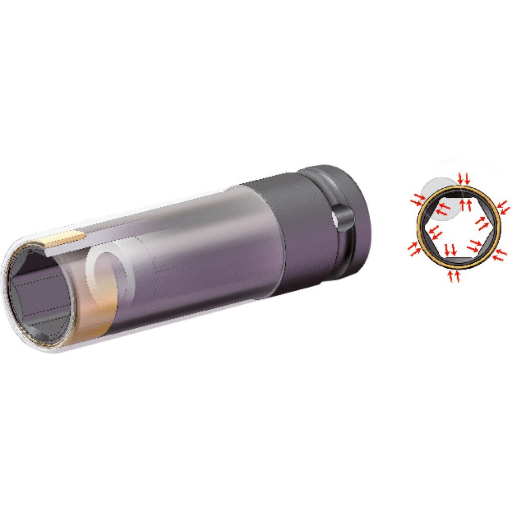 KS Tools SlimPOWER Alu-Felgen Kraft-Stecknuss-Satz, extra lang