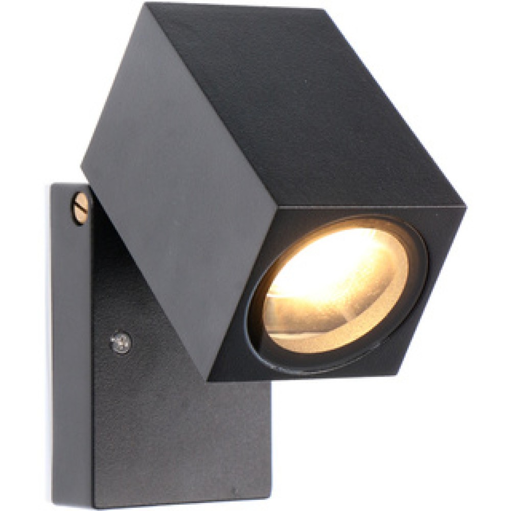 LED outdoor - Wandleuchte Siena - 1xGU10 IP44 - schwarz